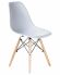 Стул обеденный LMZL-PP623, ножки светлый бук, цвет сиденья белый