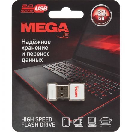 Флеш-память Promega Jet 32GB USB2.0  белый, пластик, под лого NTU116U2032GW