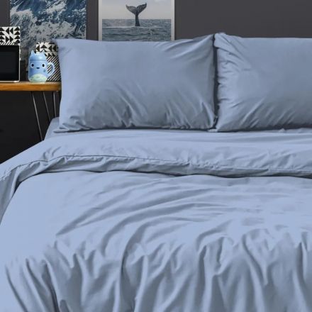 Постельное белье 1,5сп Поплин гл/кр (нав.50х70-2шт), Деним,299504 Постельное белье 1,5сп Поплин гл/кр (нав.50х70-2шт), Деним,299504