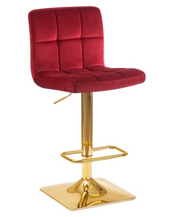 Стул барный DOBRIN GOLDIE, бордовый велюр (MJ9-43) Стул барный DOBRIN GOLDIE, бордовый велюр (MJ9-43)