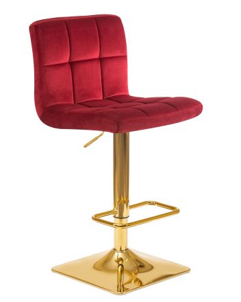 Стул барный DOBRIN GOLDIE, бордовый велюр (MJ9-43) Стул барный DOBRIN GOLDIE, бордовый велюр (MJ9-43)