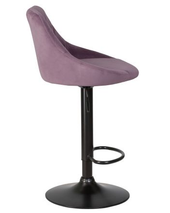 Стул барный DOBRIN LOGAN BLACK, пудрово-сиреневый велюр (MJ9-52) Стул барный DOBRIN LOGAN BLACK, пудрово-сиреневый велюр (MJ9-52)