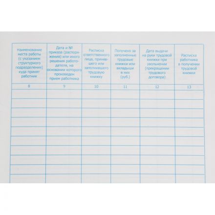 Книга учета движения трудововых книжек и вклад.в них А4,блок офсет 96л бумв Книга учета движения трудововых книжек и вклад.в них А4,блок офсет 96л бумв