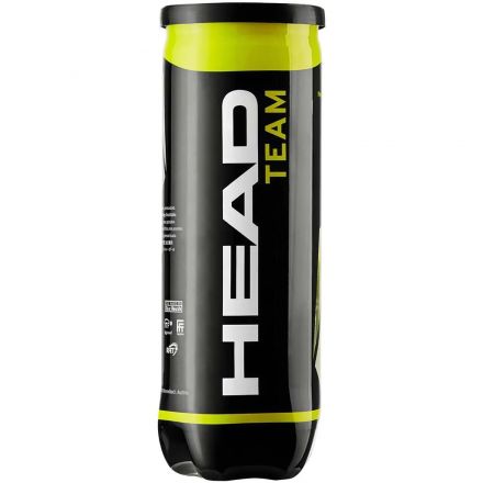 Мяч теннисный HEAD Team 3B, уп.3шт.,одобр.ITF, фетр, нат.резина,желт,575703
