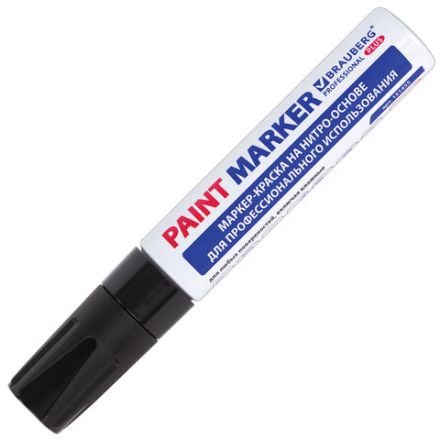Маркер-краска лаковый (paint marker) 8 мм, ЧЕРНЫЙ, НИТРО-ОСНОВА, алюминиевый корпус, BRAUBERG PROFESSIONAL PLUS JUMBO, 151455 Маркер-краска лаковый (paint marker) 8 мм, ЧЕРНЫЙ, НИТРО-ОСНОВА, алюминиевый корпус, BRAUBERG PROFESSIONAL PLUS JUMBO, 151455