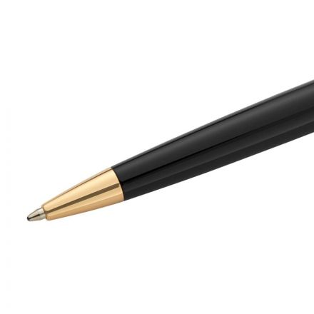Ручка шариковая WATERMAN HEMISPHERE  черн лак с позол, лин сред чернила си
