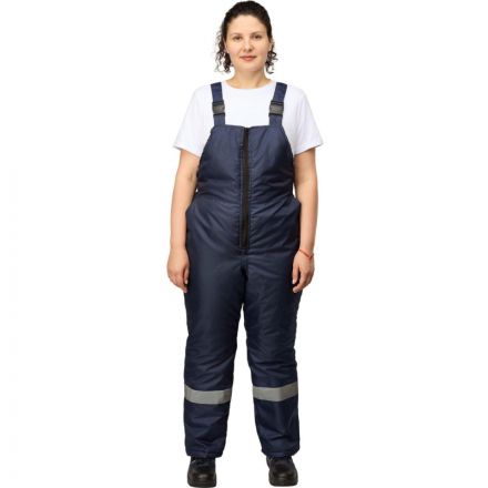 Полукомбинезон рабочий зимний женский з46-ПК синий (р.64-66) 158-164 Полукомбинезон рабочий зимний женский з46-ПК синий (р.64-66) 158-164