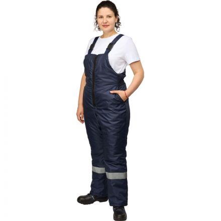 Полукомбинезон рабочий зимний женский з46-ПК синий (р.64-66) 158-164 Полукомбинезон рабочий зимний женский з46-ПК синий (р.64-66) 158-164