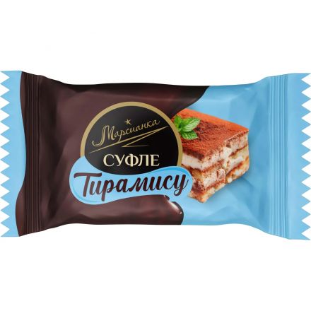 Конфеты шоколадные Марсианка Сбивная Тирамису 200гx10шт/уп