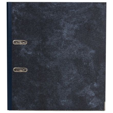 Папка-регистратор ОФИСМАГ, фактура стандарт, с мраморным покрытием, 50 мм, синий корешок, 225586