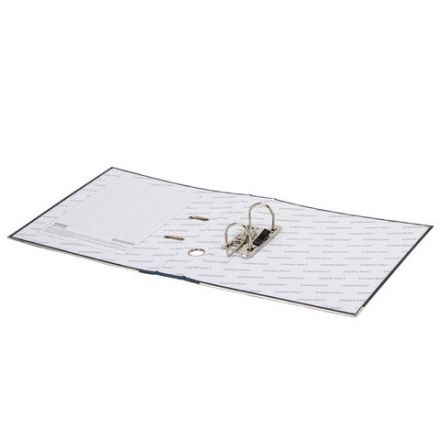 Папка-регистратор ОФИСМАГ, фактура стандарт, с мраморным покрытием, 50 мм, синий корешок, 225586