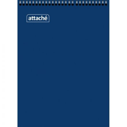 Блокнот Attache А4 60 листов синий в клетку на спирали (205x292 мм)