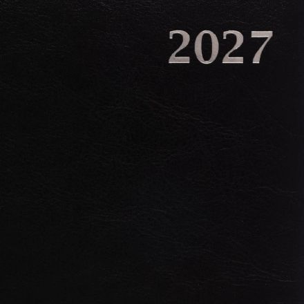 Ежедневник датированный 2027 Attache АГЕНДА А5 168л 138x213мм под кожу черн