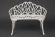 Скамья Secret De Maison Strauss (Штраус), алюминиевый сплав, 99хх56х76см, butter white