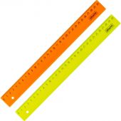 Линейка Attache Economy 30 см пластиковая эконом цвета (2 штуки в упаковке)