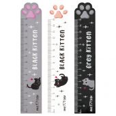 Линейка 15см MESHU "Paw", деревянная, ассорти, европодвес Линейка 15см MESHU "Paw", деревянная, ассорти, европодвес