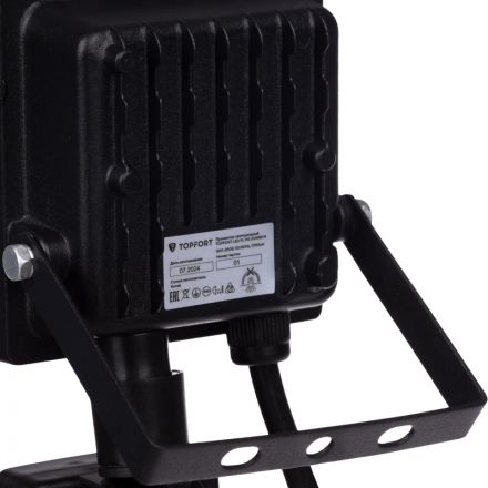 Прожектор светодиодный TOPFORT LED FL MS 20W 6500K 1700Л c датчик. движения Прожектор светодиодный TOPFORT LED FL MS 20W 6500K 1700Л c датчик. движения