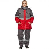 Костюм рабочий зимний женский з43-КПК сер/красн (р.60-62) 158-164 (серия З) Костюм рабочий зимний женский з43-КПК сер/красн (р.60-62) 158-164 (серия З)