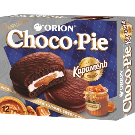 Пирожное Сhoco Pie Dark Caramel в глазури, 360г Пирожное Сhoco Pie Dark Caramel в глазури, 360г