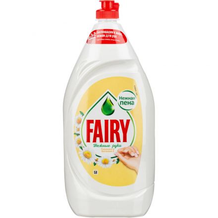 Средство для мытья посуды Fairy Нежные руки Ромашка 1,350л Средство для мытья посуды Fairy Нежные руки Ромашка 1,350л