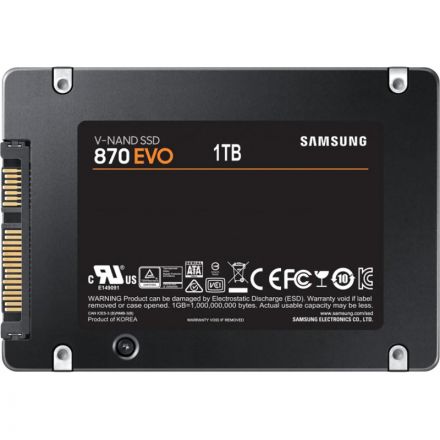 SSD накопитель Samsung 870 EVO 2.5 SATA III 1Tb(R560/W530MB/s)(MZ-77E1T0BW) SSD накопитель Samsung 870 EVO 2.5 SATA III 1Tb(R560/W530MB/s)(MZ-77E1T0BW)
