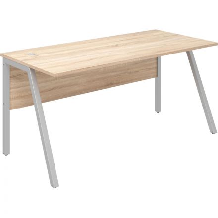 Стол письменный IN Рондо м/к S2349 1580х750х750 дуб альпийский/серый