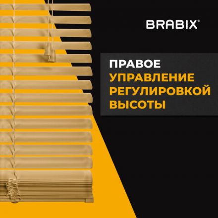 Жалюзи горизонтальные BRABIX 80х160 см, АЛЮМИНИЙ, цвет бежевый, 608641 Жалюзи горизонтальные BRABIX 80х160 см, АЛЮМИНИЙ, цвет бежевый, 608641
