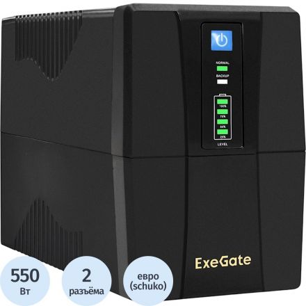 ИБП ExeGate Power Back BNB-1000.LED.AVR.2SH (EX292785RUS)