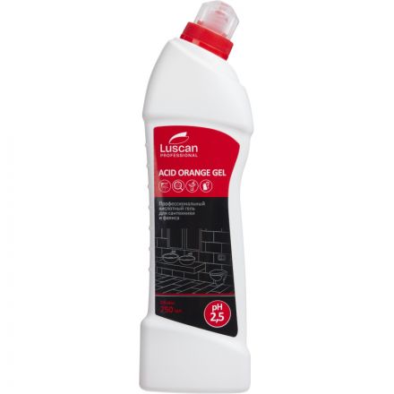 Профхим сантех кисл гель д/очист. фаянса Luscan Prof/Acid Orange GEL, 0,75л Профхим сантех кисл гель д/очист. фаянса Luscan Prof/Acid Orange GEL, 0,75л