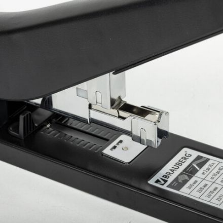 Степлер МОЩНЫЙ №24/6-23/13 BRAUBERG "Heavy duty MX", до 80 листов, черный, 222563