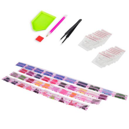 Картина стразами (алмазная мозаика) 40х50 см, ОСТРОВ СОКРОВИЩ "Цветы", без подрамника, 662415