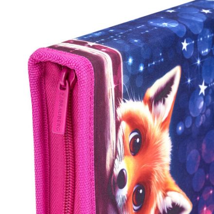 Пенал BRAUBERG, 1 отделение, 2 откидные планки, полиэстер, 21х14 см, Cute fox, 272318 Пенал BRAUBERG, 1 отделение, 2 откидные планки, полиэстер, 21х14 см, Cute fox, 272318