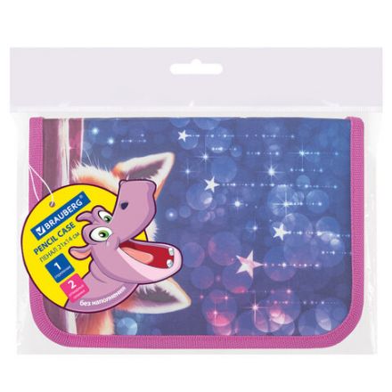Пенал BRAUBERG, 1 отделение, 2 откидные планки, полиэстер, 21х14 см, Cute fox, 272318 Пенал BRAUBERG, 1 отделение, 2 откидные планки, полиэстер, 21х14 см, Cute fox, 272318