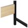 Стол на металлокаркасе BRABIX "LOFT CD-003", 640х420х840 мм, цвет дуб натуральный, 641217
