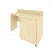 Light Стол (узкий) с тумбой и бортиком С-СТУ-120 (R) Клён 1200*550/400*750 Light Стол (узкий) с тумбой и бортиком С-СТУ-120 (R) Клён 1200*550/400*750