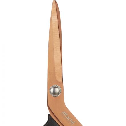 Ножницы Attache Selection Argo 203 мм с титановым покрытием лезвий и пластиковыми анатомическими ручками черного/серого цвета