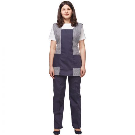 Костюм для горничных и уборщиц у08-СБР синий (р.52-54)р.158-164 Костюм для горничных и уборщиц у08-СБР синий (р.52-54)р.158-164