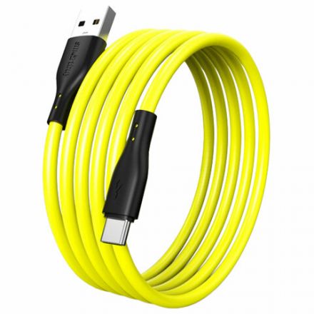 Кабель S21 USB – Type-C, 1 м, 3 А, SMARTBUY, для зарядки и передачи данных, желтый, 93409, iK-3112-S21by Кабель S21 USB – Type-C, 1 м, 3 А, SMARTBUY, для зарядки и передачи данных, желтый, 93409, iK-3112-S21by