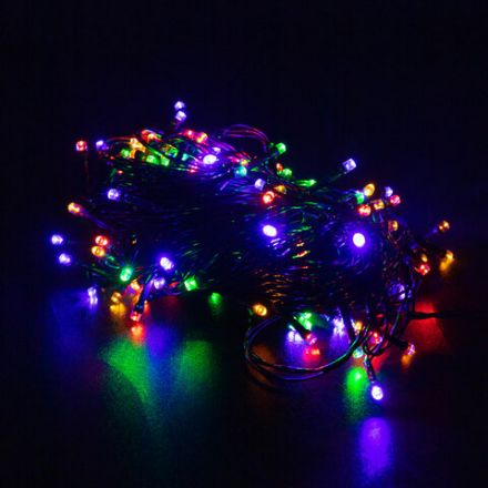 Электрогирлянда-нить комнатная "Стандарт" 20 м, 200 LED, мультицветная, 220 V, контроллер, ЗОЛОТАЯ СКАЗКА, 591358 Электрогирлянда-нить комнатная "Стандарт" 20 м, 200 LED, мультицветная, 220 V, контроллер, ЗОЛОТАЯ СКАЗКА, 591358