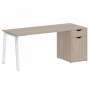 Home Office Стол письменный VR.SP-3-178.1.A Дуб аттик/Белый металл 1780*720*750 Home Office Стол письменный VR.SP-3-178.1.A Дуб аттик/Белый металл 1780*720*750