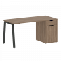 Home Office Стол письменный VR.SP-3-158.1.A Дуб аризона/Антрацит металл 1580*720*750