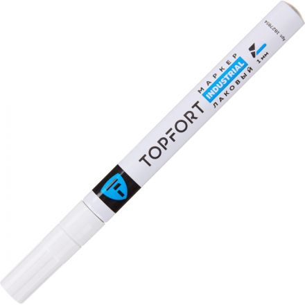 Маркер лаковый TOPFORT Industrial 1 мм белый Маркер лаковый TOPFORT Industrial 1 мм белый