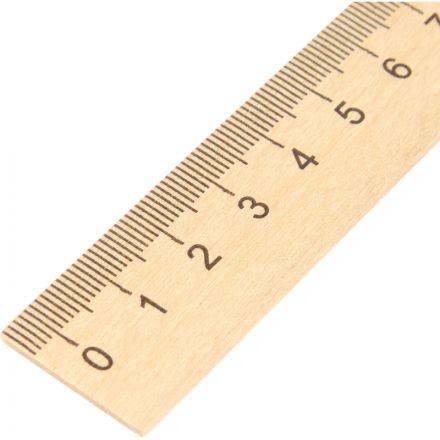 Линейка деревянная 25см, лд25