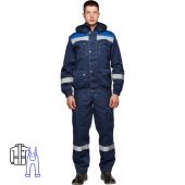 Костюм рабочий летний муж.Антей СОП син/вас (КПК) 52-54 (104-108)/182-188