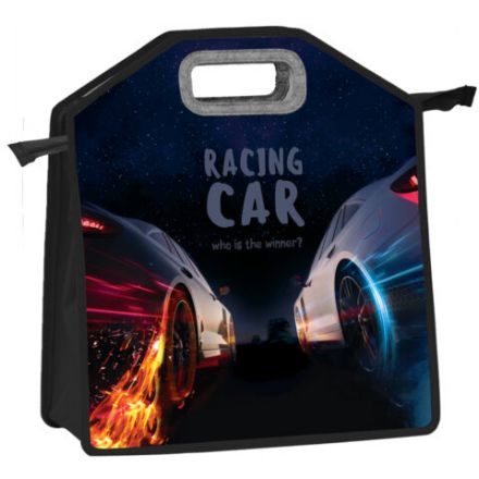Папка-сумка ЮНЛАНДИЯ, 1 отделение, фетровые ручки, 34х30х11 см, "Night race", 270999
