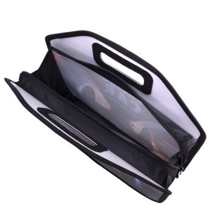 Папка-сумка ЮНЛАНДИЯ, 1 отделение, фетровые ручки, 34х30х11 см, "Night race", 270999