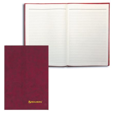 Книга учета 96 л., линия, твердая, бумвинил, блок офсет, А4 200х290 мм, BRAUBERG, 130070 Книга учета 96 л., линия, твердая, бумвинил, блок офсет, А4 200х290 мм, BRAUBERG, 130070