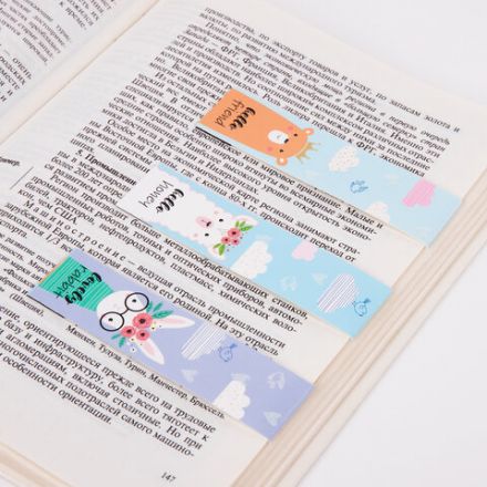 Закладки для книг с магнитом FUNNY ANIMALS, набор 6 шт., блестки, 25x196 мм, ЮНЛАНДИЯ, 113444 Закладки для книг с магнитом FUNNY ANIMALS, набор 6 шт., блестки, 25x196 мм, ЮНЛАНДИЯ, 113444