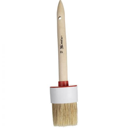 Кисть круглая №18/60 мм натуральная щетина, деревянная ручка MTX 82088