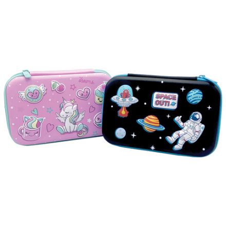 Пенал BRAUBERG KIDS большой удобный с откидной планкой, EVA, 22х15х4 см, "Unicorn dreams", 271557